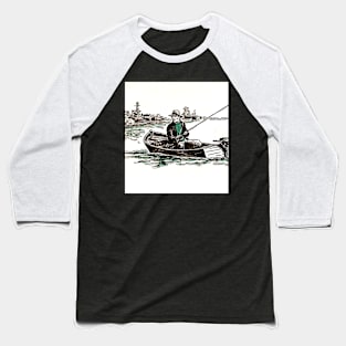 lonely fisherman Baseball T-Shirt